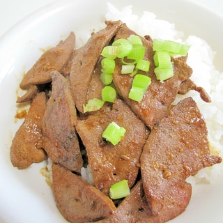 10分で簡単✨包丁いらずの豚レバー丼✨